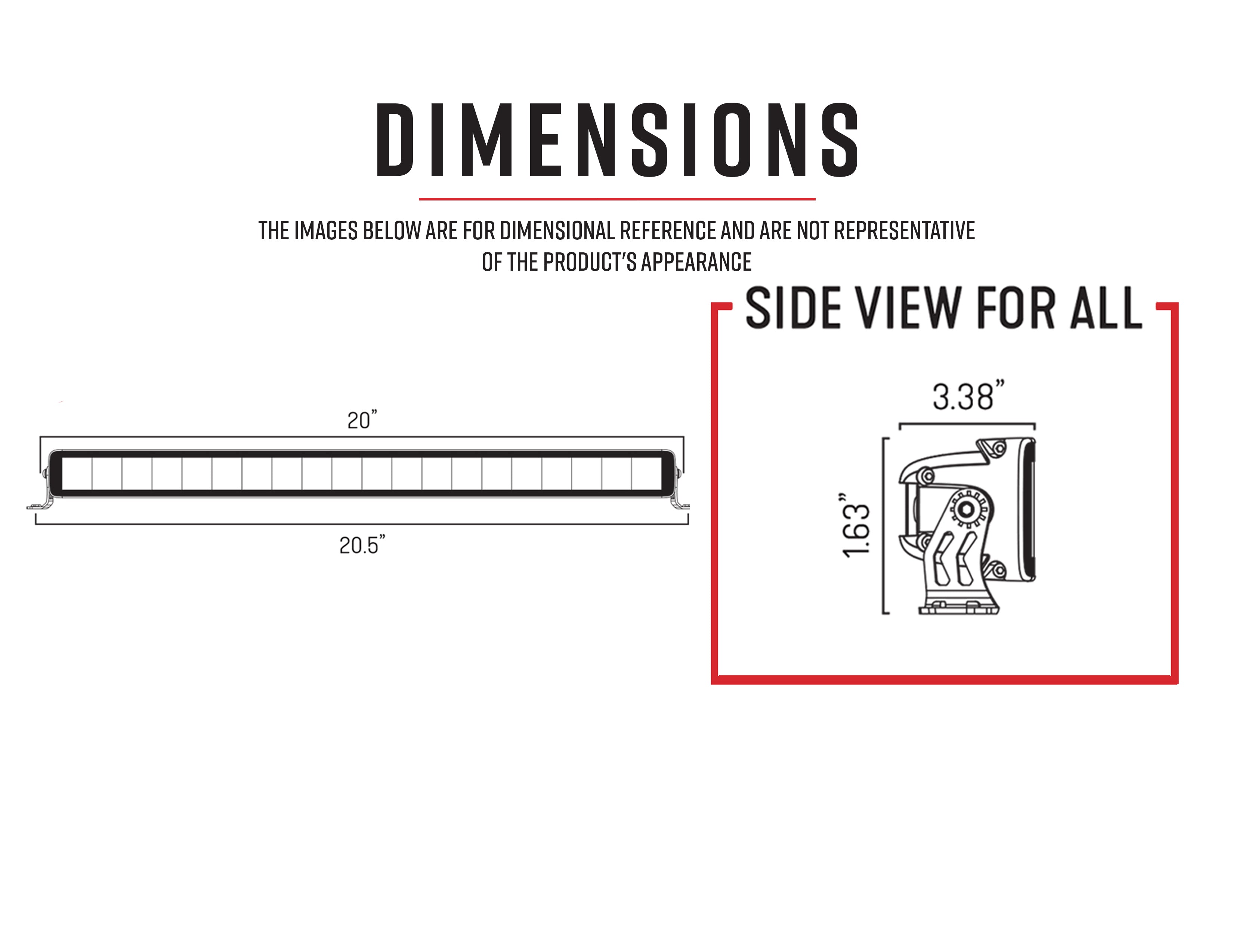 20" Single Row LED Light Bar - SRS20, 10-10007