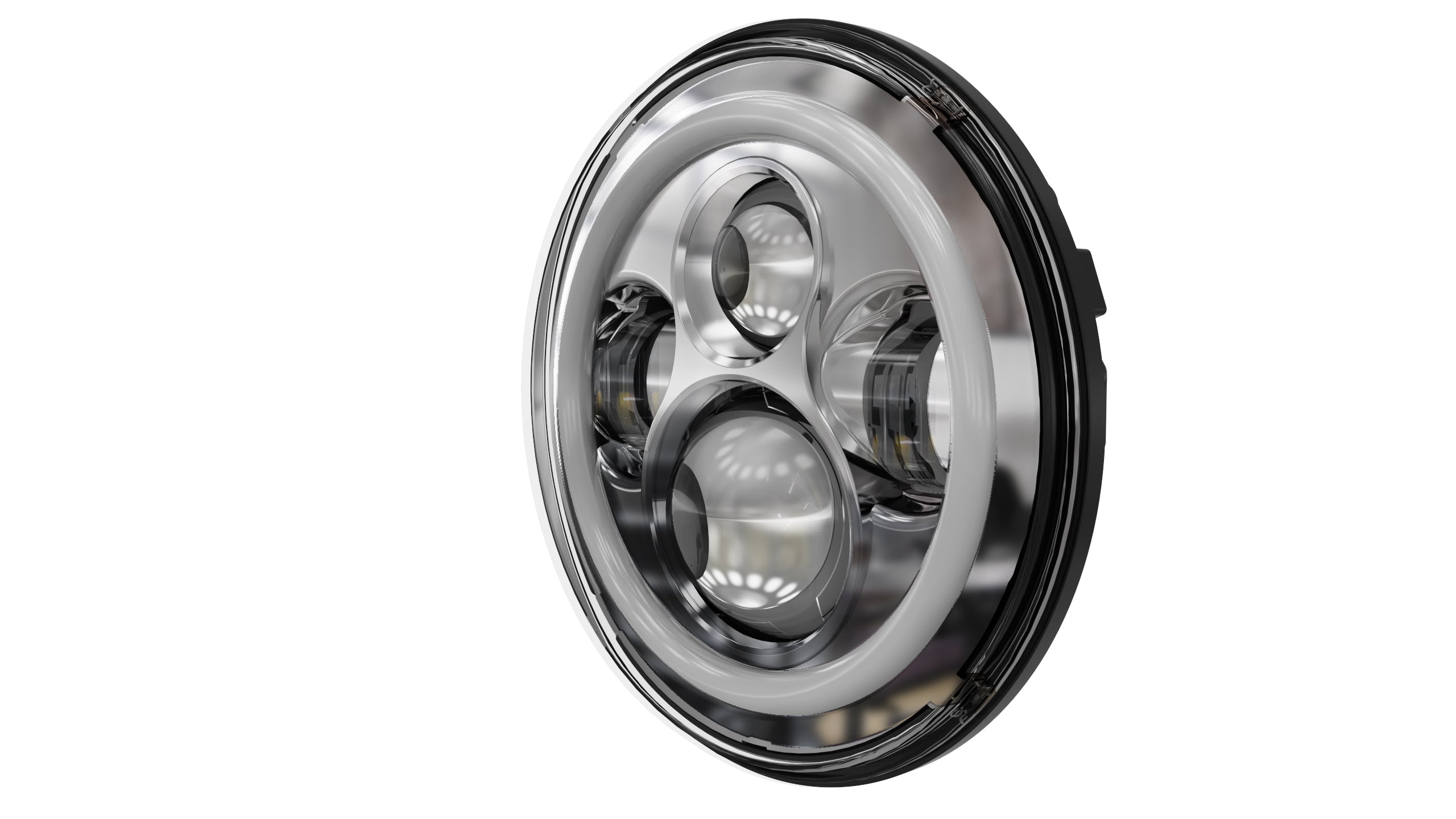 7" DOT Compliant Motorcycle/Jeep LED Headlight w/ DRL Halo, 10-20215 & 10-20216