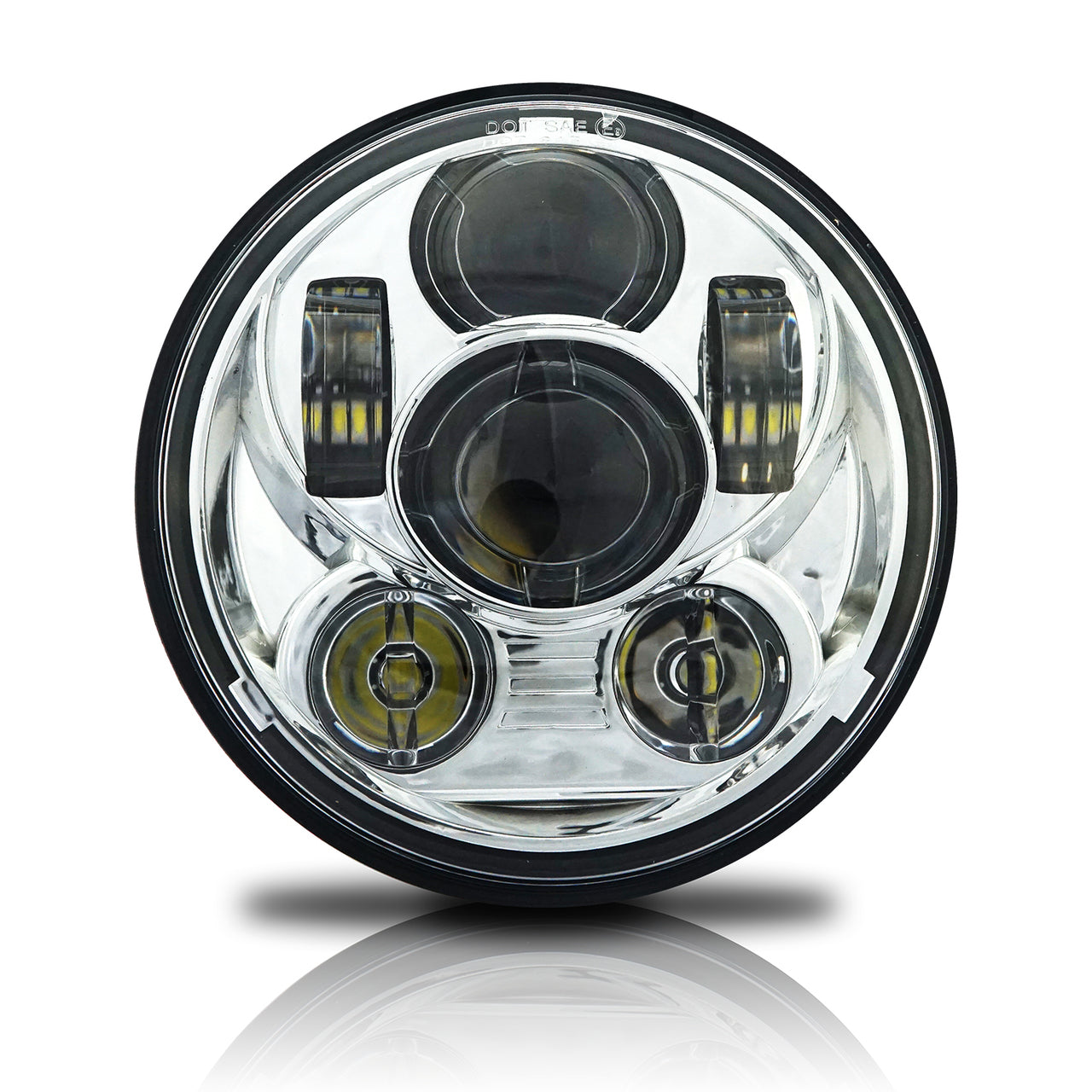 5.75" DOT Compliant Motorcycle LED Headlight, 10-20207 & 10-20208
