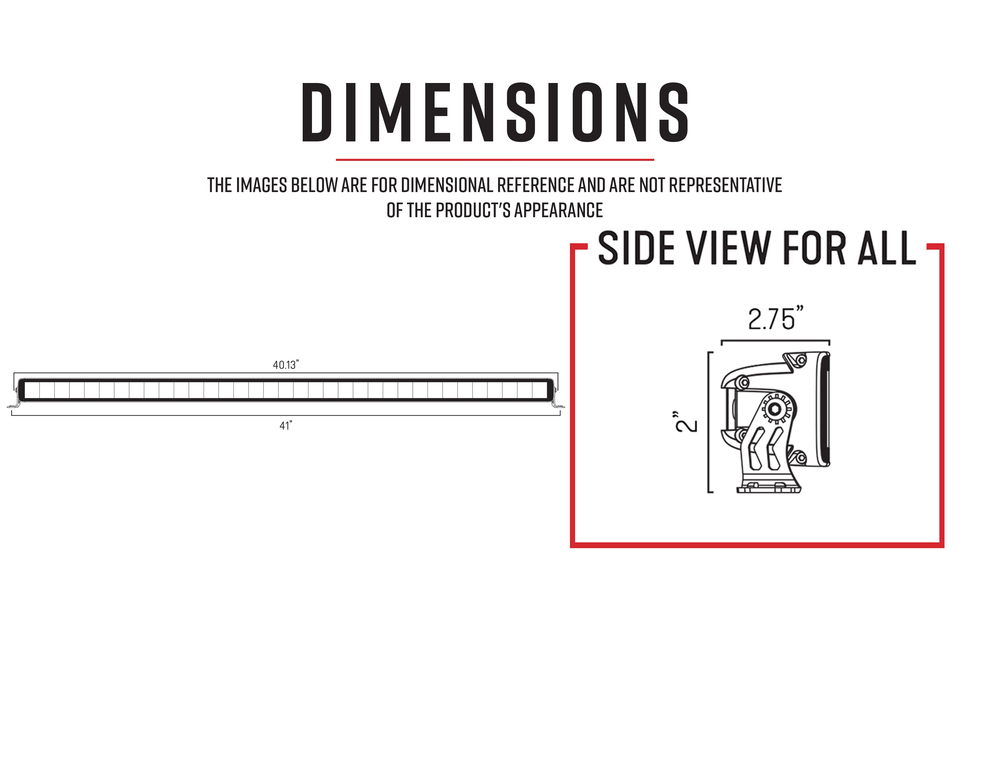 Hi-Lux 2.0 - Single Row 40" Light Bar, 10-10159