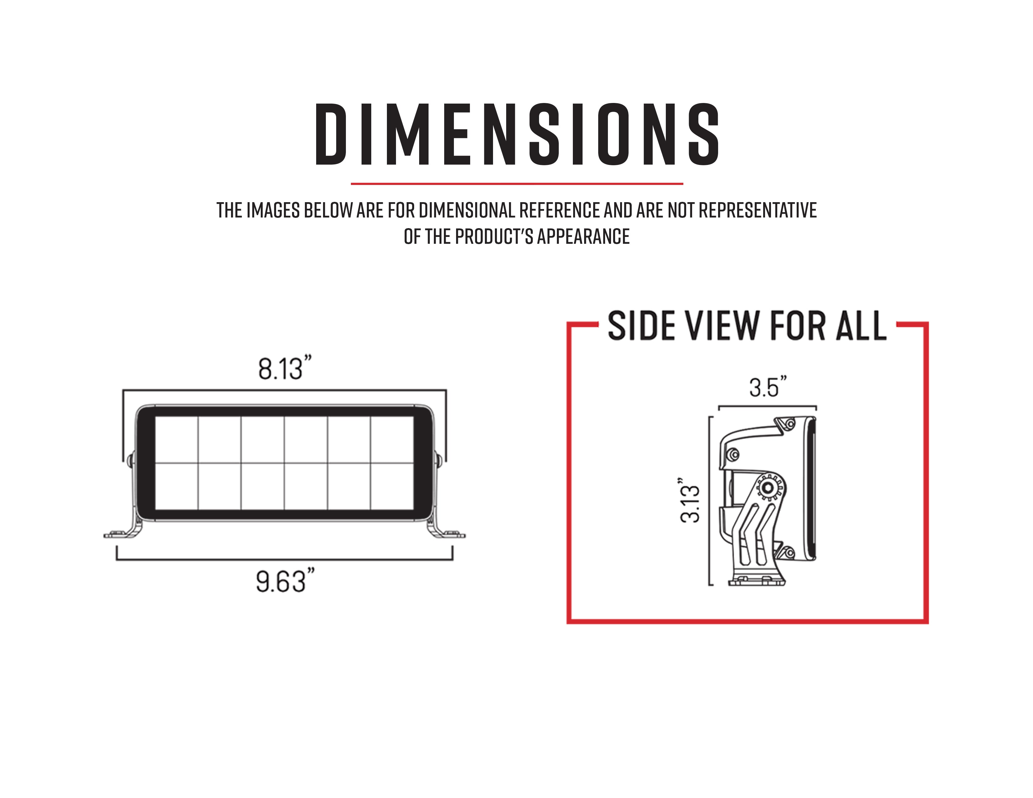 6" Dual Row LED Light Bar - DRC6, 10-10024 & 10-10036