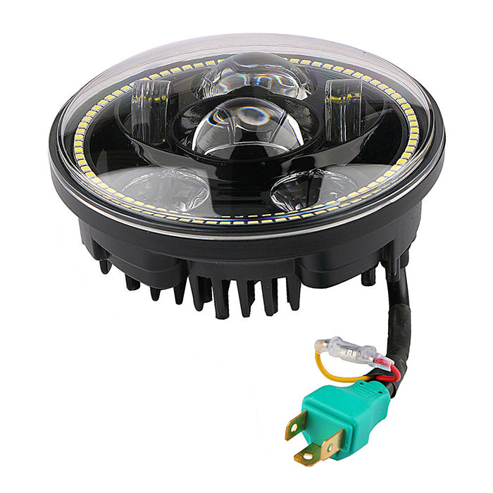 5.75" DOT Compliant Motorcycle LED Headlight w/ DRL Halo, 10-20209 & 10-20210