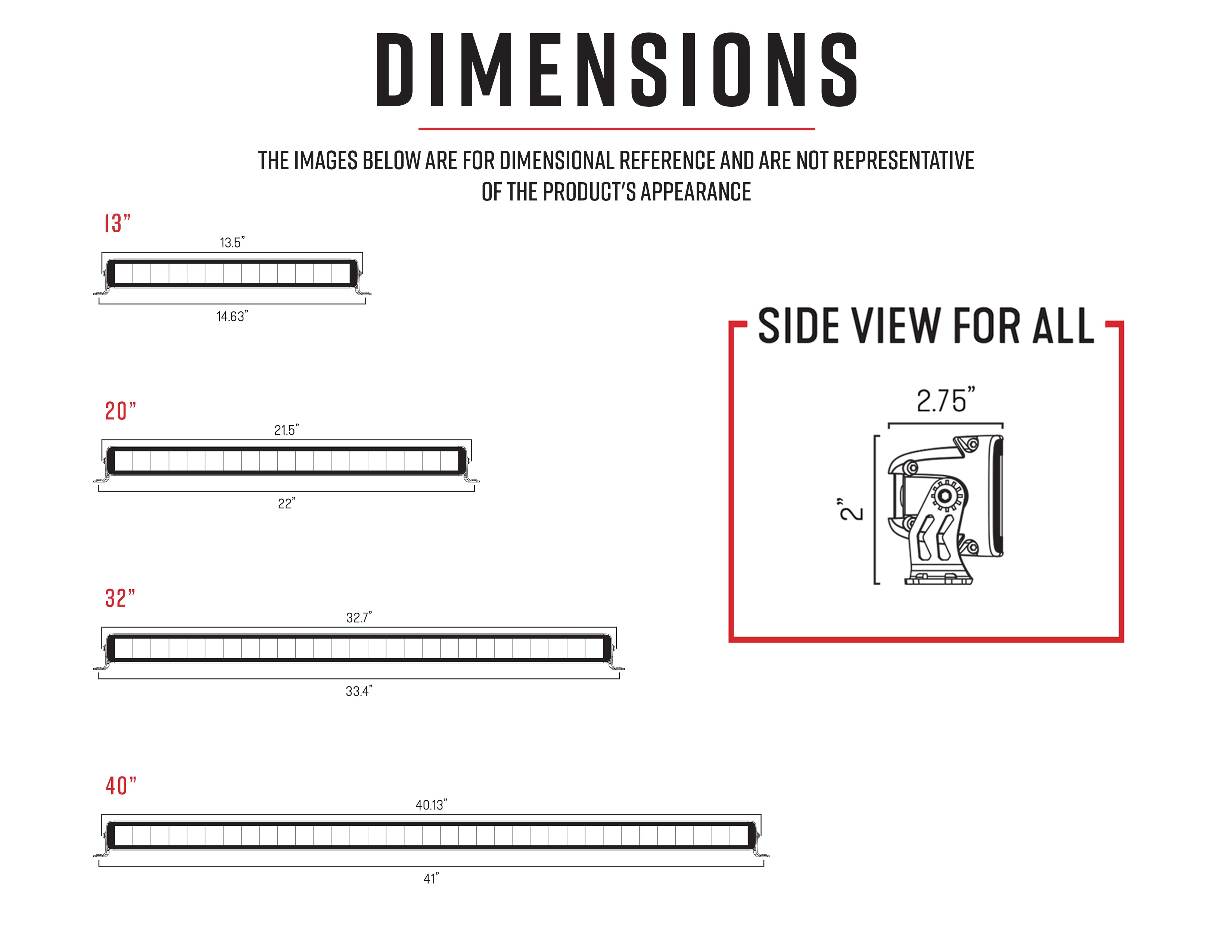 Hi-Lux 2.0 - Single Row 40" Light Bar, 10-10159