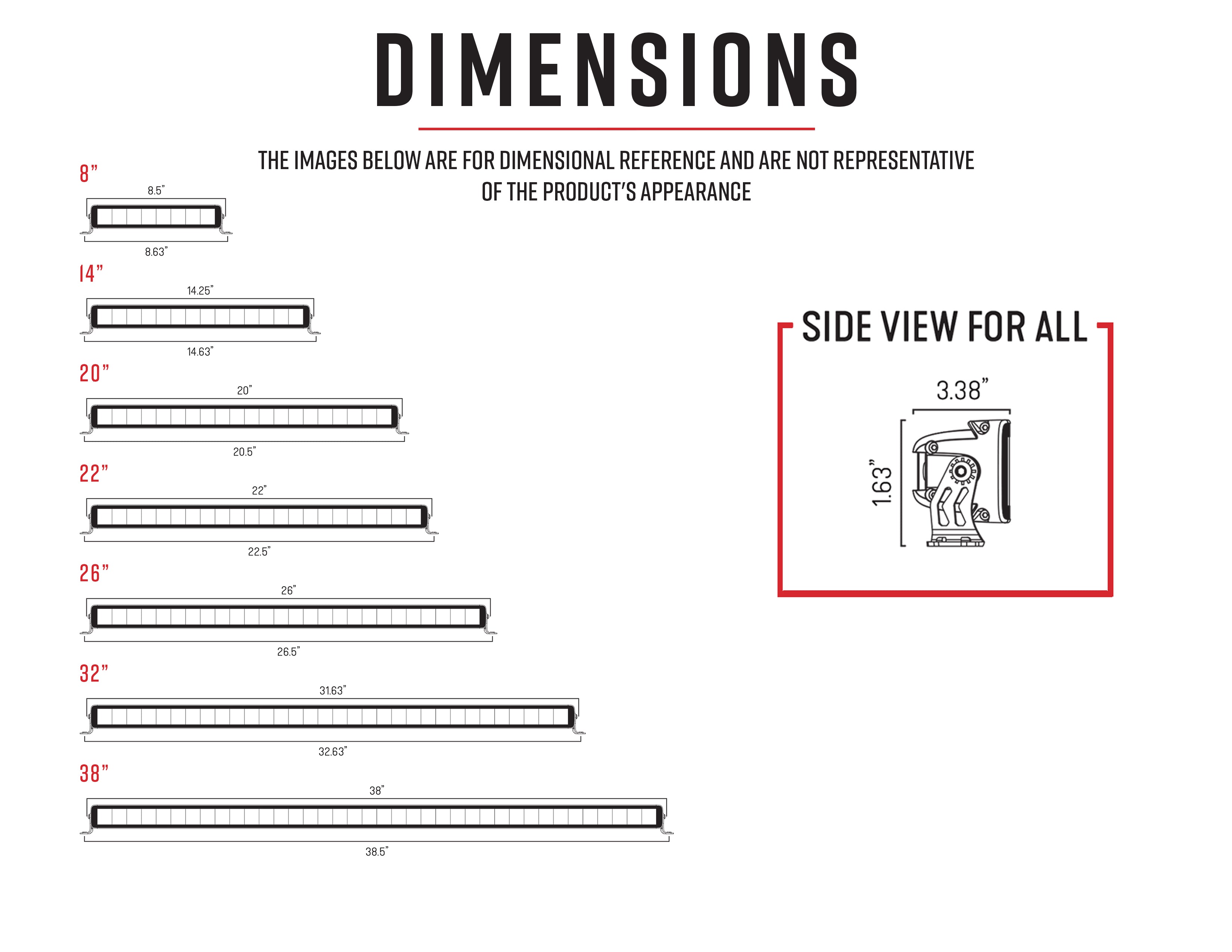 26" Single Row LED Light Bar - SRS26, 10-10008