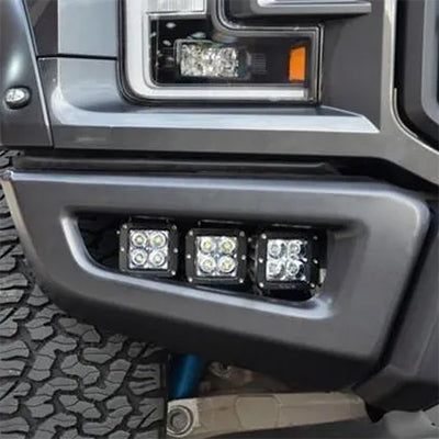 Ford F150 Raptor Triple Fog Light Kit, 2017-2020, 10-30241