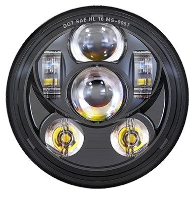 5.75" DOT Compliant Motorcycle LED Headlight, 10-20207 & 10-20208