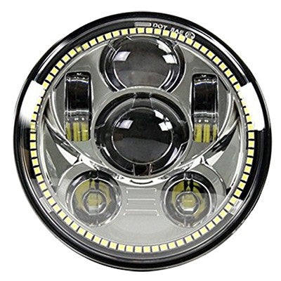 5.75" DOT Compliant Motorcycle LED Headlight w/ DRL Halo, 10-20209 & 10-20210